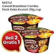 Promo Harga Nestle Koko Krunch Cereal Breakfast Combo Pack Reguler, Maxx, Double Choco 30 gr - Indomaret