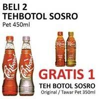 Promo Harga Sosro Teh Botol per 2 botol 450 ml - Alfamidi