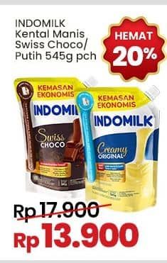 Promo Harga Indomilk Susu Kental Manis Plain, Cokelat 545 gr - Indomaret