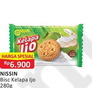 Promo Harga NISSIN Coconut Biscuits Ijo 280 gr - Alfamart