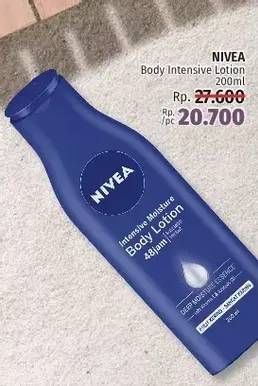 Promo Harga NIVEA Body Lotion Intensive Moisture 200 ml - LotteMart