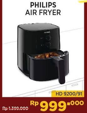 Promo Harga Philips HD9200 Essential Air Fryer  - COURTS
