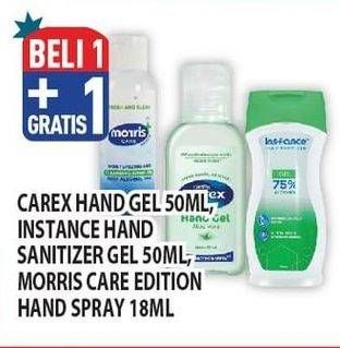 Promo Harga Carex/Instance/Morris Hand Sanitizer  - Hypermart