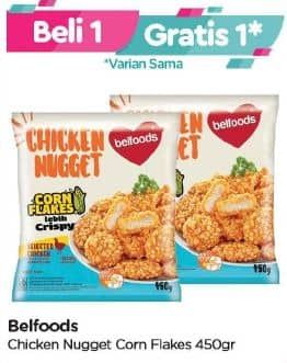 Promo Harga Belfoods Nugget Cornflakes 450 gr - TIP TOP