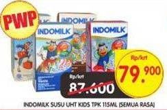 Promo Harga INDOMILK Susu UHT Kids All Variants 115 ml - Superindo