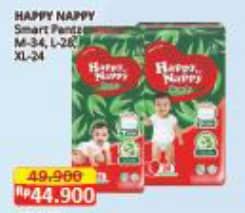 Promo Harga Happy Nappy Smart Pantz Diaper M34, L28, XL24 24 pcs - Alfamart