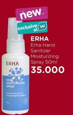Promo Harga ERHA Hand Moisturizing Spray 50 ml - Watsons
