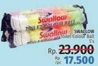 Promo Harga SWALLOW Naphthalene Toilet Colour Ball S-108, Toilet Colour Ball S-109, Toilet Colour Ball S-110 5 pcs - LotteMart