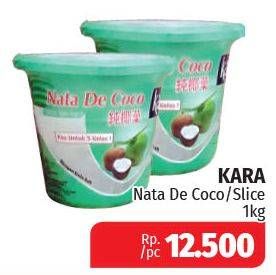 Promo Harga KARA Nata De Coco Slices 1 kg - Lotte Grosir