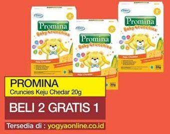 Promo Harga PROMINA 8+ Baby Crunchies Keju 20 gr - Yogya