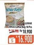 Promo Harga Luwak White Koffie Original per 18 sachet 20 gr - Hypermart