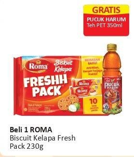 Promo Harga ROMA Biskuit Kelapa Fresh Pack 230 gr - Alfamart