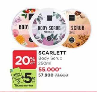 Promo Harga Scarlett Body Scrub 250 gr - Watsons