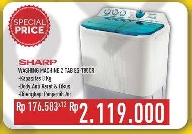 Promo Harga SHARP ES-T85CR | Washing Machine  - Hypermart