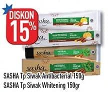 Promo Harga Sasha Toothpaste Whitening Siwak, Herbal Siwak Sirih 150 gr - Hypermart