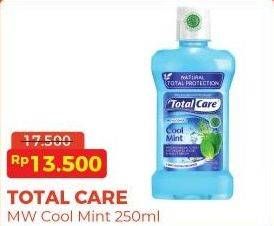 Promo Harga Total Care Mouthwash Cool Mint 250 ml - Alfamart