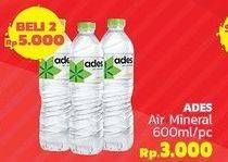 Promo Harga ADES Air Mineral 600 ml - LotteMart