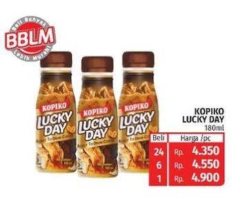 Promo Harga Kopiko Lucky Day 180 ml - Lotte Grosir