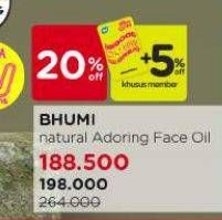 Promo Harga Bhumi Multi Targeted All Natural Adoring Face Oil 30 ml - Watsons