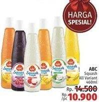 Promo Harga ABC Syrup Squash Delight All Variants 460 ml - LotteMart