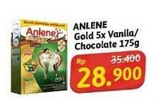 Promo Harga Anlene Gold Plus 5x Hi-Calcium Vanila, Coklat 175 gr - Alfamidi