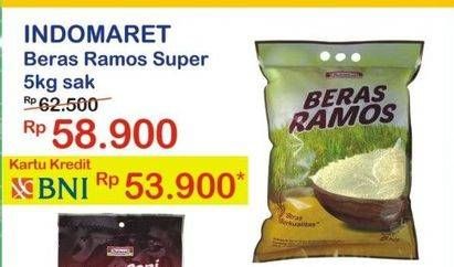 Promo Harga Indomaret Beras Ramos Super 5 kg - Indomaret