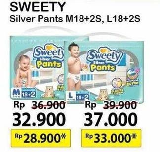 Promo Harga Sweety Silver Pants L18+2  - Alfamart