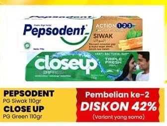 Promo Harga Close Up/Pepsodent Pasta Gigi  - Yogya