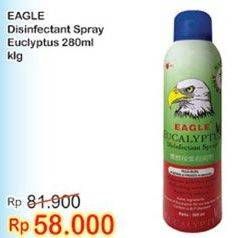Promo Harga CAP LANG Eagle Eucalyptus Disinfectant Spray 280 ml - Indomaret