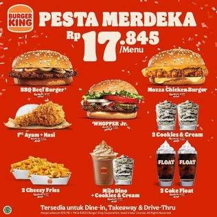 Promo Harga Burger King Whopper Jr  - Burger King
