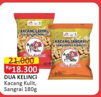 Promo Harga DUA KELINCI Kacang Garing Original, Sangrai 180 gr - Alfamart