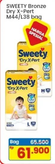 Promo Harga Sweety Bronze Pants Dry X-Pert M44, L38 38 pcs - Indomaret