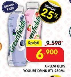 Promo Harga Greenfields Yogurt Drink All Variants 250 ml - Superindo