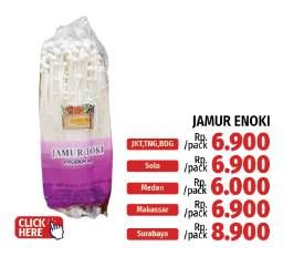 Promo Harga Jamur Inokitake (Jamur Enokitake) 100 gr - LotteMart