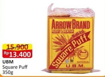 Promo Harga UBM Biscuit Square Puff 360 gr - Alfamart