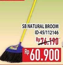 Promo Harga SB Natural Broom ID-45/112146  - Hypermart