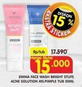 Promo Harga EMINA Face Wash Ms. Pimple, Bright Stuff 50 ml - Superindo