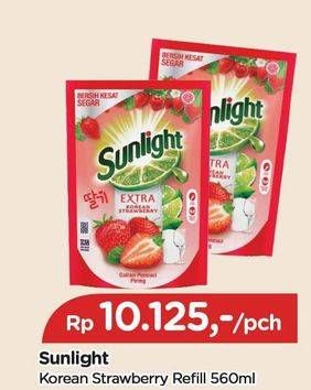 Promo Harga Sunlight Pencuci Piring Korean Strawberry 560 ml - TIP TOP