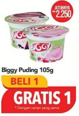 Promo Harga BIGGY Dairy Pudding 105 gr - Carrefour