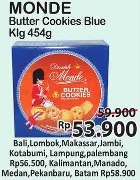 Promo Harga MONDE Butter Cookies 454 gr - Alfamart