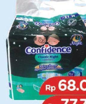Promo Harga Confidence Adult Diapers Classic Night L15  - TIP TOP