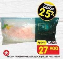 Promo Harga Frosh Fresh Frozen Pangasius Fillet 385 gr - Superindo