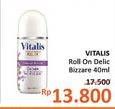 Promo Harga VITALIS Fragranced Deodorant Roll On Del Bizarre 40 ml - Alfamidi