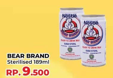 Promo Harga Bear Brand Susu Steril 189 ml - Yogya