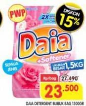Promo Harga Daia Deterjen Bubuk All Variants 1500 gr - Superindo