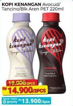 Promo Harga Kopi Kenangan Ready to Drink Avocuddle, Mantancino, Black Aren 220 ml - Alfamart