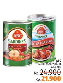 Promo Harga ABC Sardines All Variants 425 gr - LotteMart