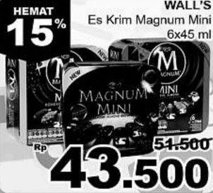Promo Harga WALLS Magnum Mini per 6 pcs 45 ml - Giant