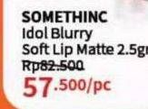Promo Harga Somethinc Idol Blurry Soft Lip Matte  - Guardian