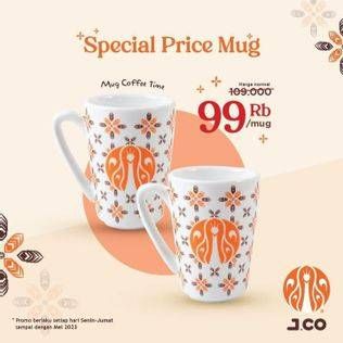 Promo Harga JCO Mug Coffee Time  - JCO